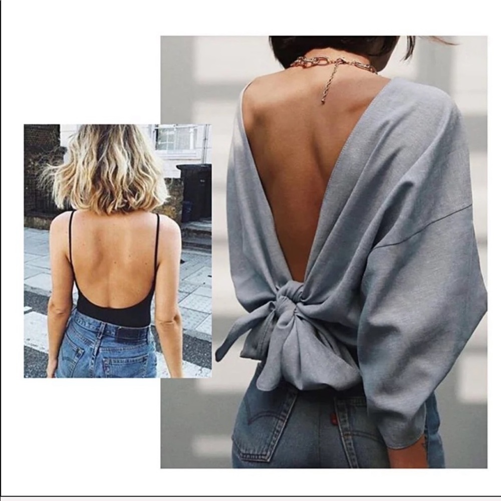 ! RESTOCKED! BLACK VERY SEXY LOW BACK BRALETTE - Picture 3 of 8